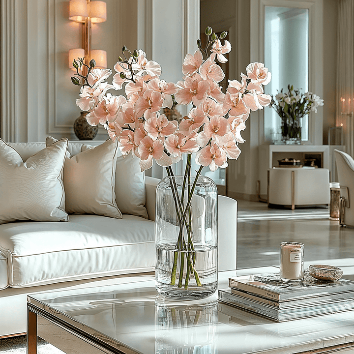 Faux Baby Pink Orchid Single Stem Flower Accessories 