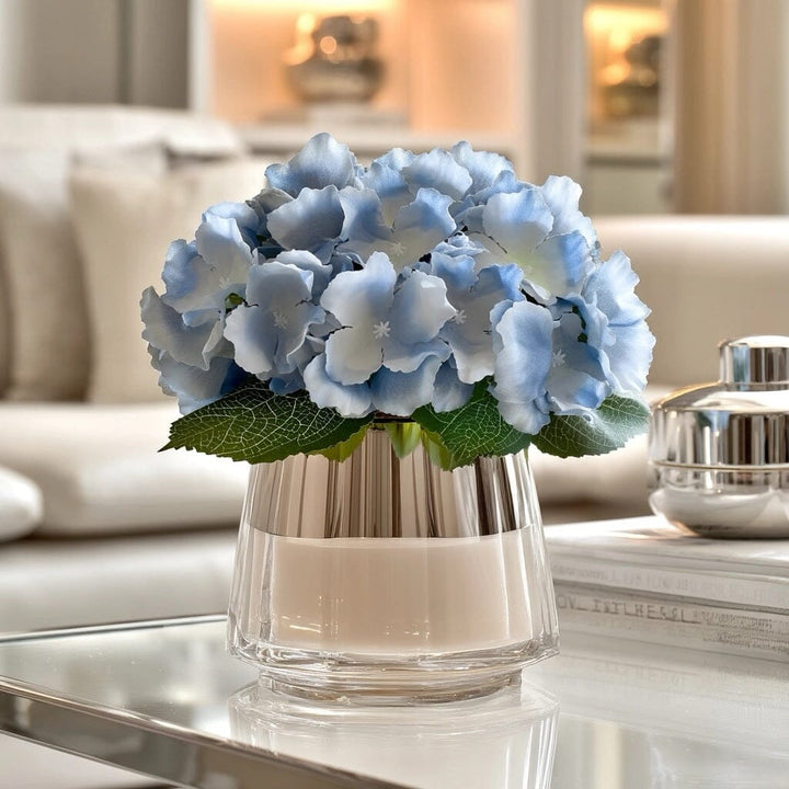 Faux Blue Hydrangea Bouquet of Flowers Accessories 