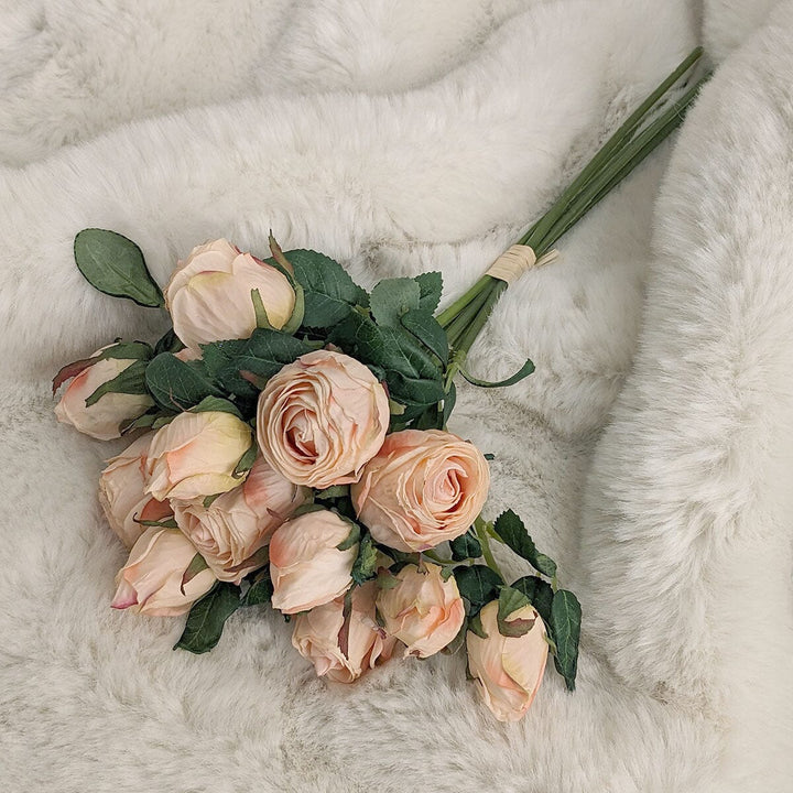 Faux Blush Pink Rose Bunch of Florals Accessories 