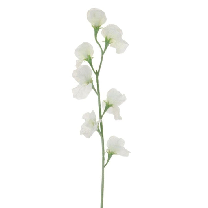 Faux Cream Sweet Pea Single Stem Flower Accessories 