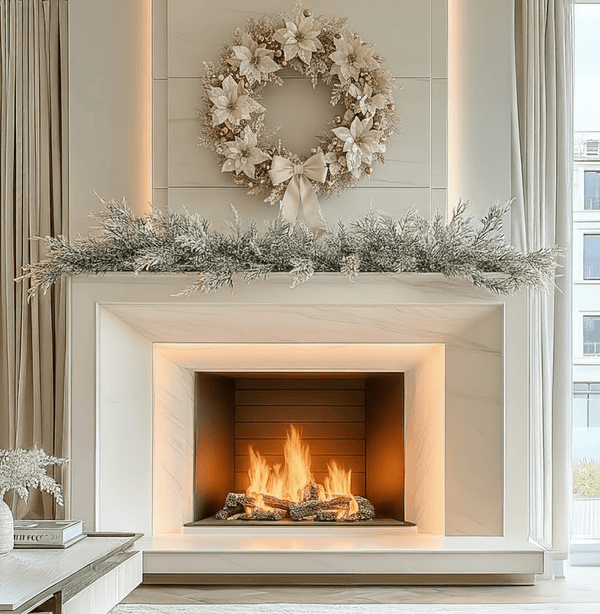 Faux Decorative Frosted Pine Garland Accessories 