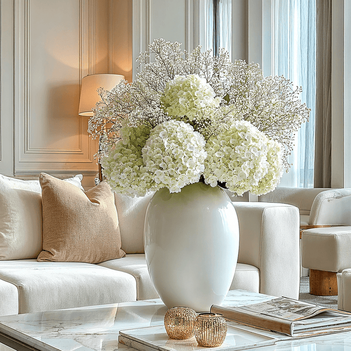 Faux Fluffy Gypsophilia Spray Single Stem Floral Accessories 