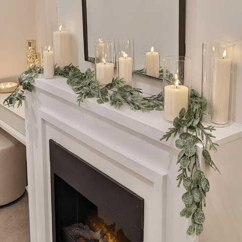 Faux Frosted Pine & Eucalyptus Garland - 180cm Accessories 