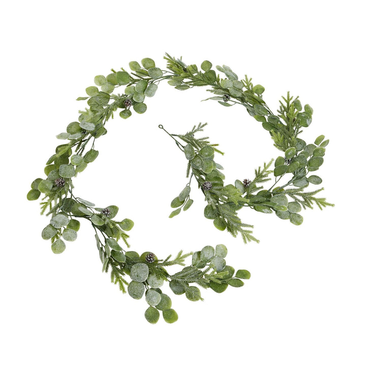 Faux Frosted Pine & Eucalyptus Garland - 180cm Accessories 