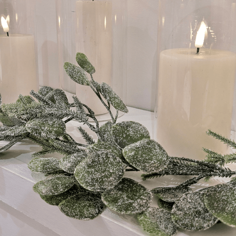 Faux Frosted Pine & Eucalyptus Garland - 180cm Accessories 