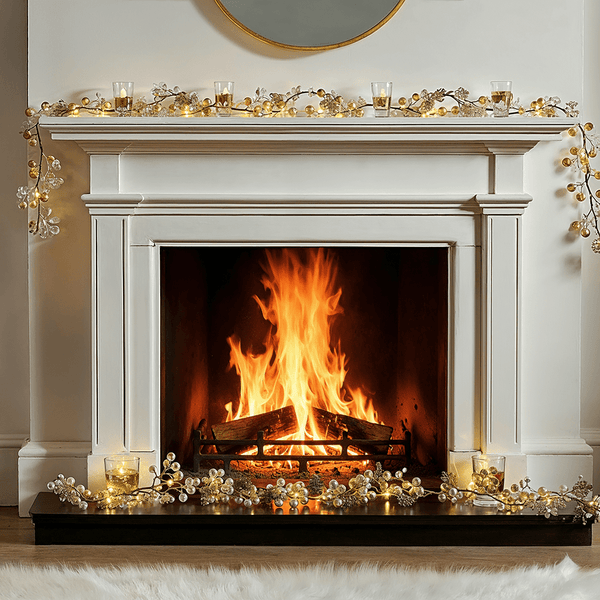 Faux Gold Berries Decorative Festive Garland Accessories 