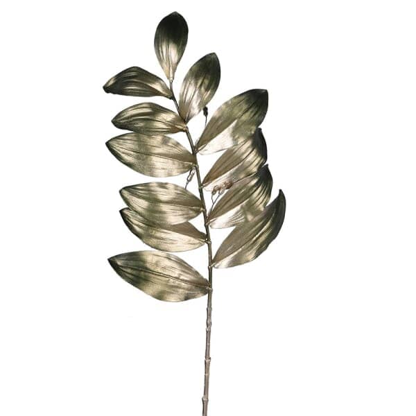 Faux Golden Leaf Spray Single Stem Floral Accessories 