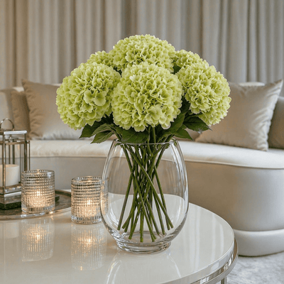Faux Light Green Hydrangea Single Stem Floral Accessories 