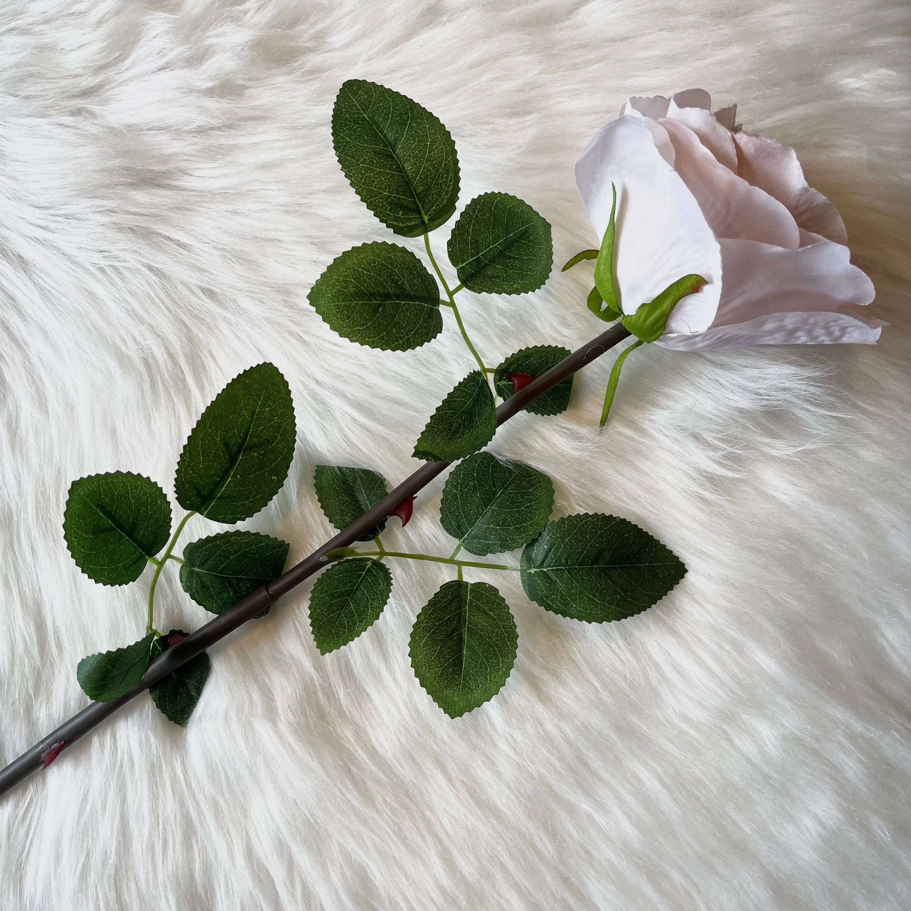 Faux Nude Rose Single Stem Flower Accessories 