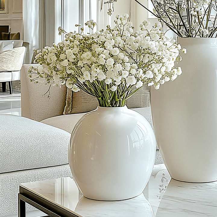 Faux White Gypsophila Bunch of Flowers Accessories 