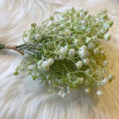 Faux White Gypsophilia Bunch of Flowers Accessories 