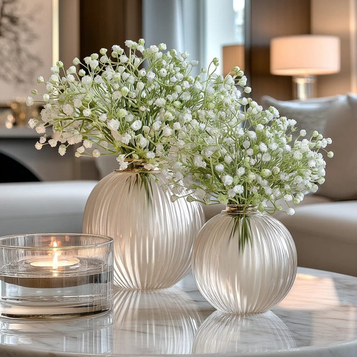 Faux White Gypsophilia Bunch of Flowers Accessories 
