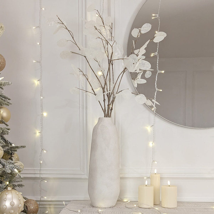 Faux White Money Tree Single Stem Accessories 