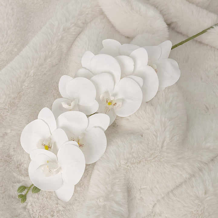 Faux White Orchid Single Stem Floral Accessories 