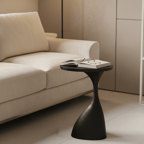 Felima Matt Black Side Table Furniture 