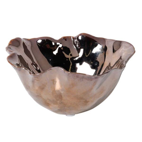 Ferrero Copper Abstract Decorative Bowl Accessories 