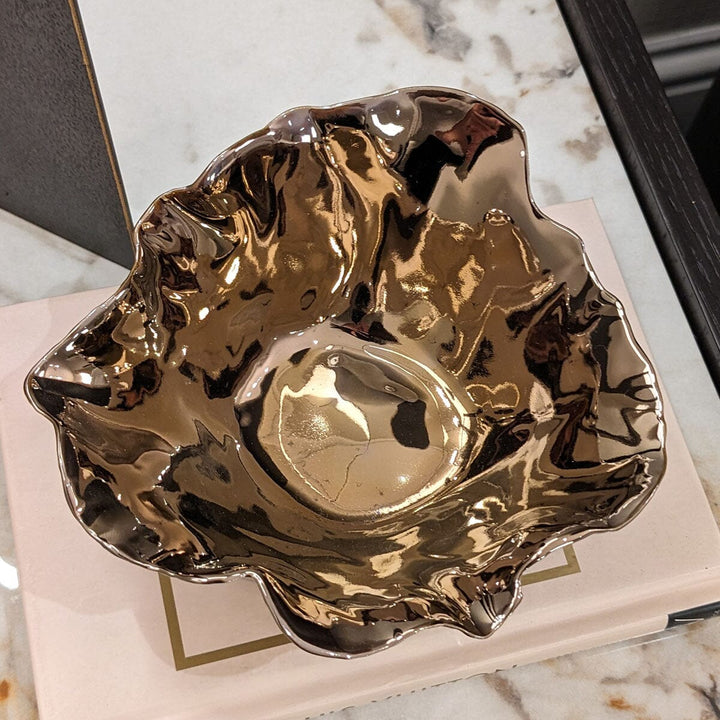 Ferrero Copper Abstract Decorative Bowl Accessories 