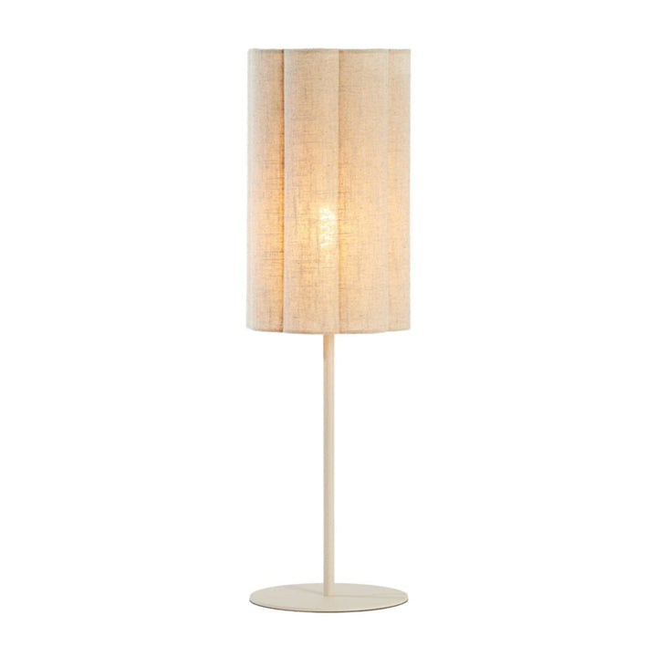 Filisa Cream Scalloped Table Lamp Lighting 