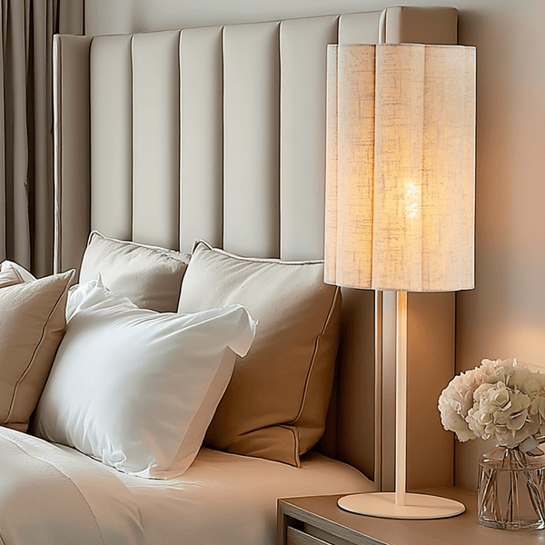 Filisa Cream Scalloped Table Lamp Lighting 