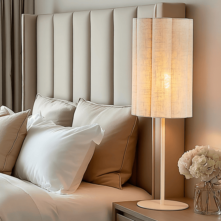 Filisa Cream Scalloped Table Lamp Lighting 