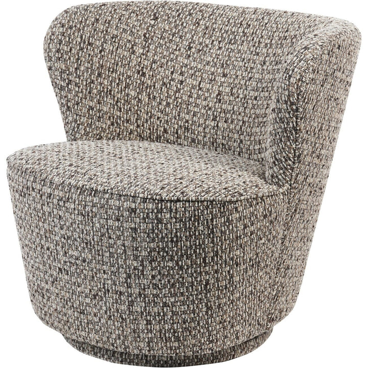 Fjura Grey Speckled Textured Accent Chair Furniture 