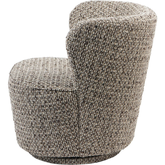 Image showcasing Fjura Grey Speckled Textured Accent Chair – Rowen Homes