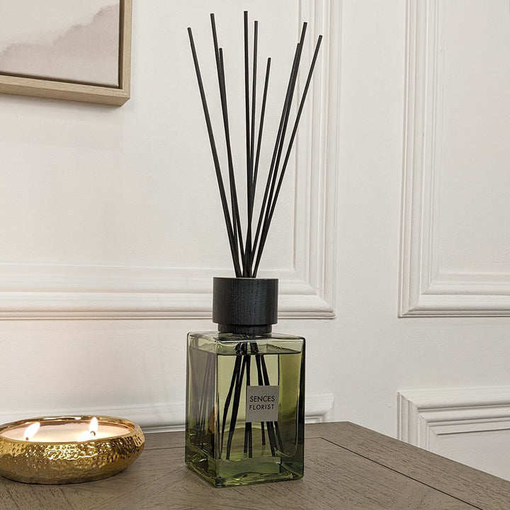 Florist Green Glass Reed Diffuser - 500ml Accessories 