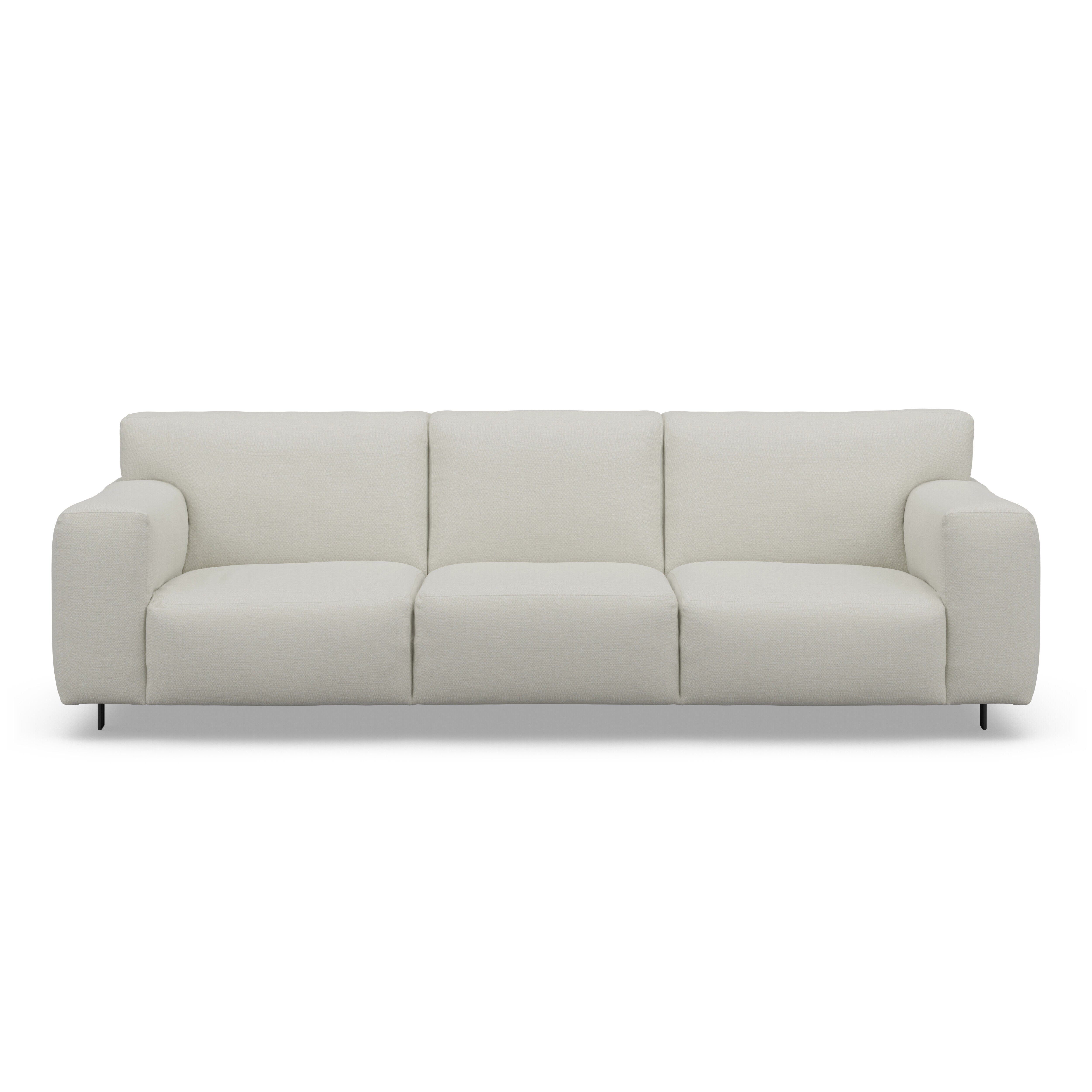 Freja Off White Textured 4 Seater Sofa dimensions