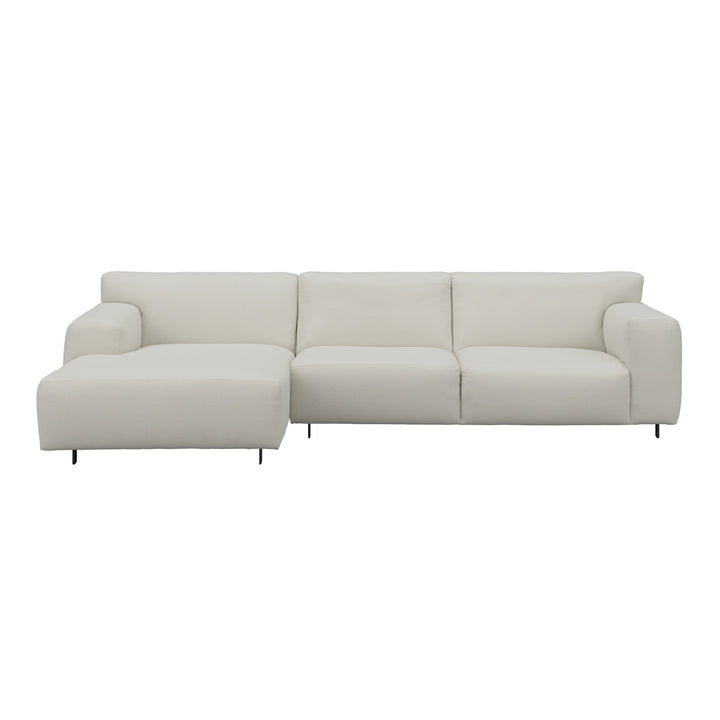 Freja Off White Textured Left Hand Facing Chaise End Sofa Sofa 
