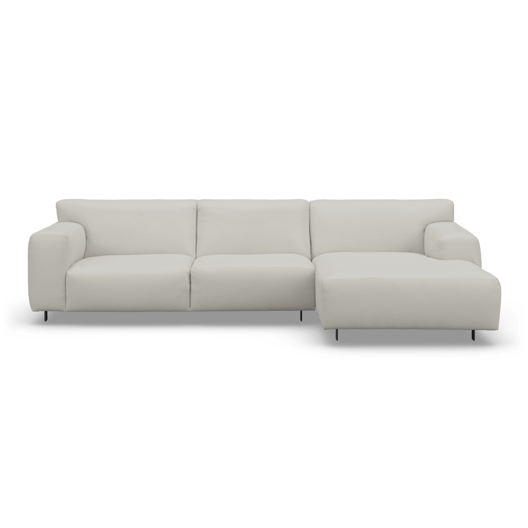 Freja Off White Textured Right Hand Facing Chaise End Sofa dimensions