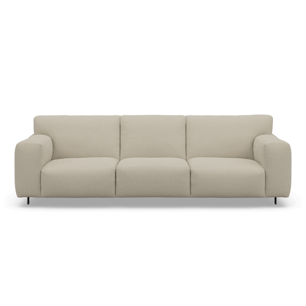 Freja Sand Textured 4 Seater Sofa dimensions