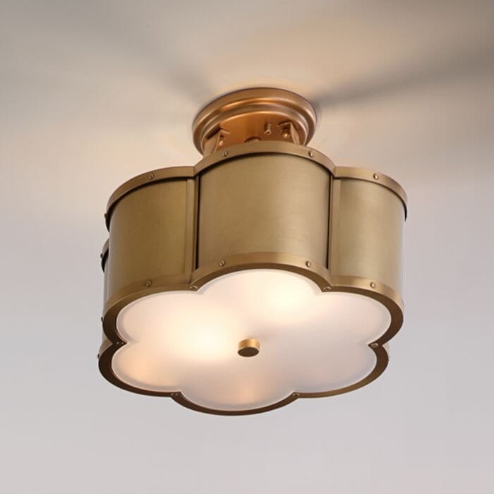 Gabriela Brass Clover Statement Ceiling Light Lighting 
