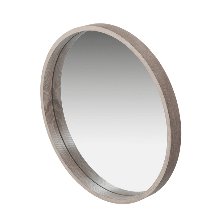 Garda Natural Wood Veneer Slim Rounded Wall Mirror Accessories 