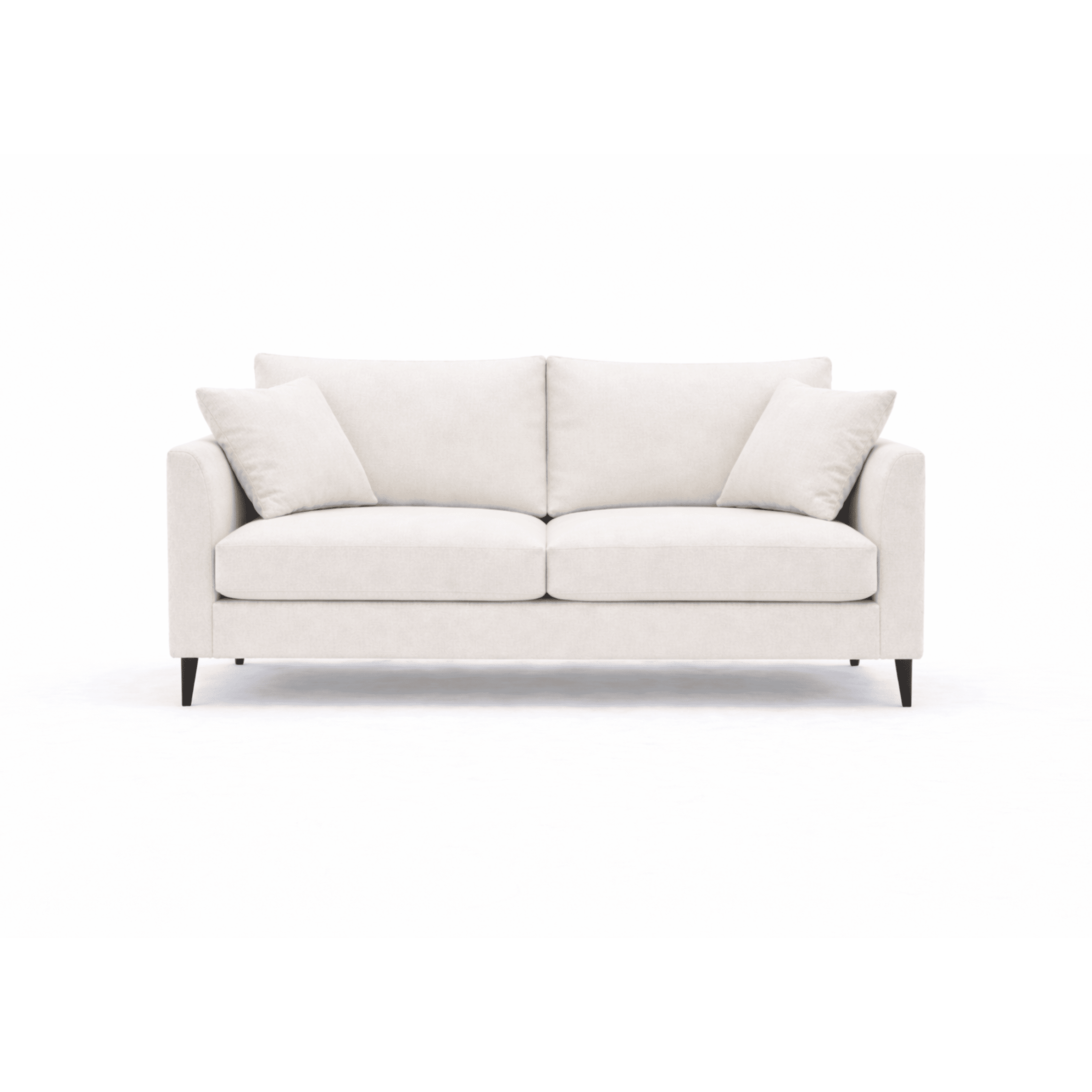 Genevieve Cream Velvet Medium Sofa Sofa 