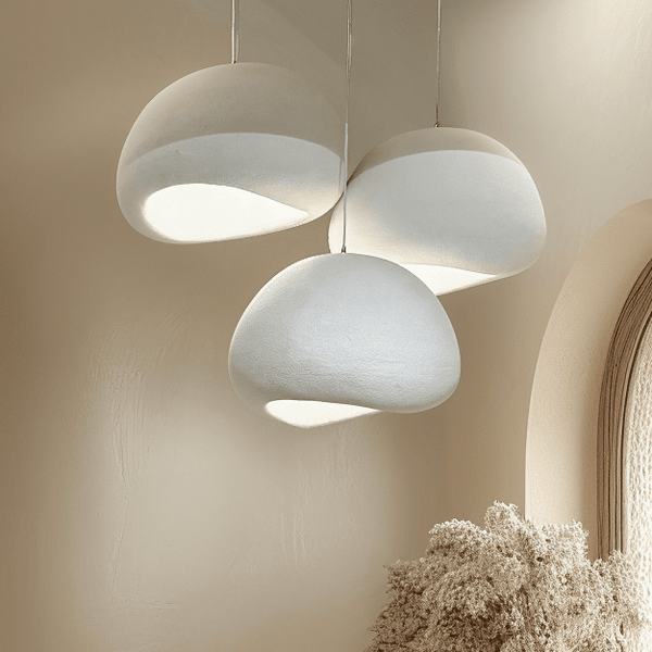 Gia Neutral Stone Abstract Pendant Ceiling Light Lighting 