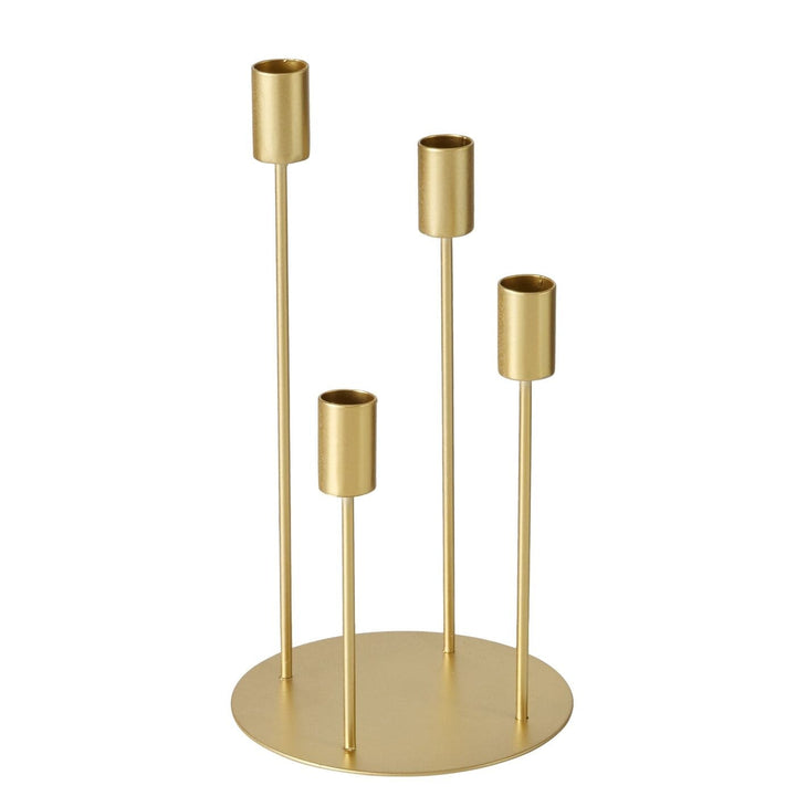 Gold Decorative Multi Rounded Candlestick Holder Accessories 