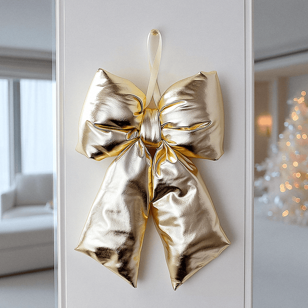 Gold Decorative Shiny Bow Accessories 