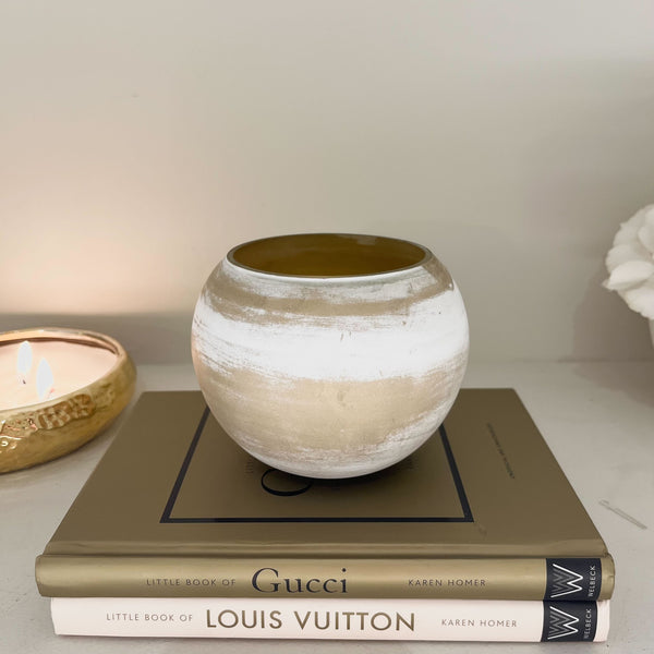 Gold Distressed Decorative Votive Candle Holder Accessories 