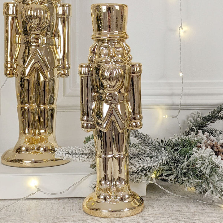 Gold Medium Festive Nutcracker Ornament Accessories 