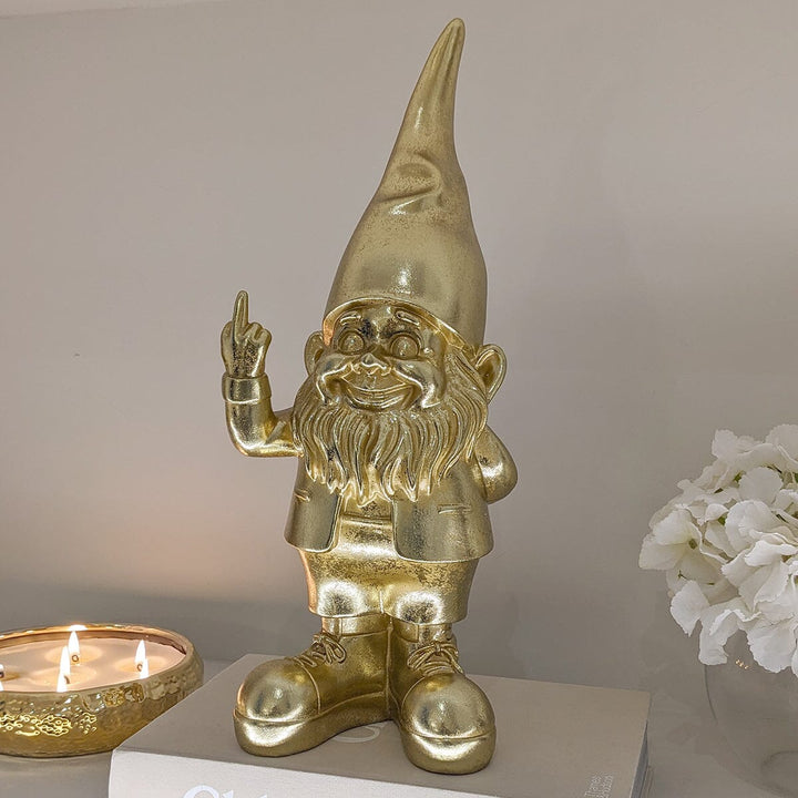 Gold Naughty Gnome Ornament Accessories 
