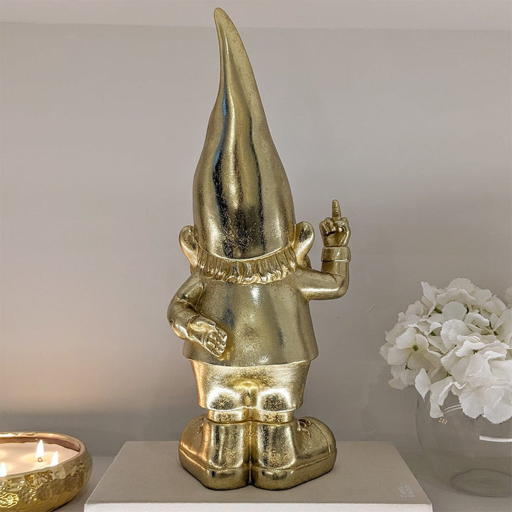 Gold Naughty Gnome Ornament Accessories 
