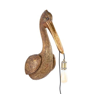 Gold Pelican Decorative Wall Light Lighting 