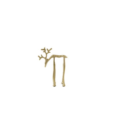 Gold Standing Reindeer Ornament Accessories 