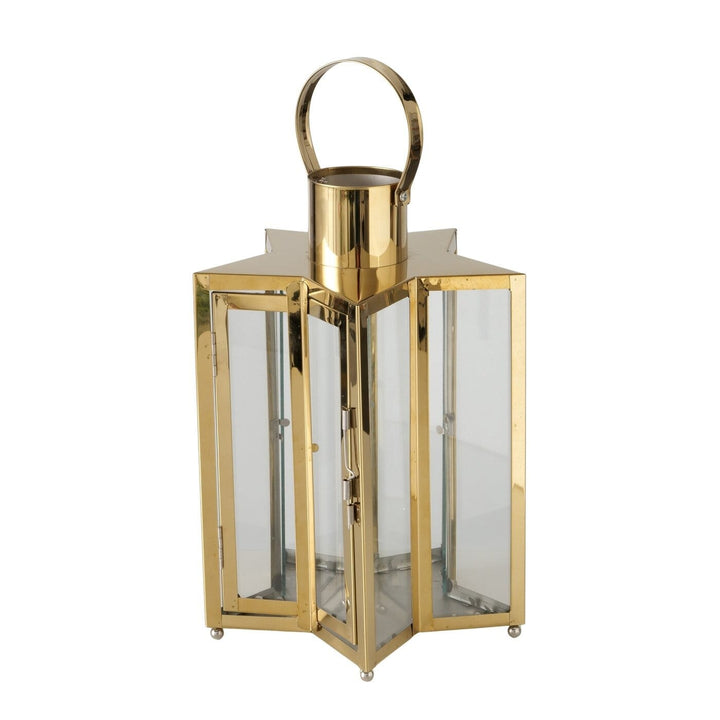 Gold Star Shaped Decorative Lantern Accessories 