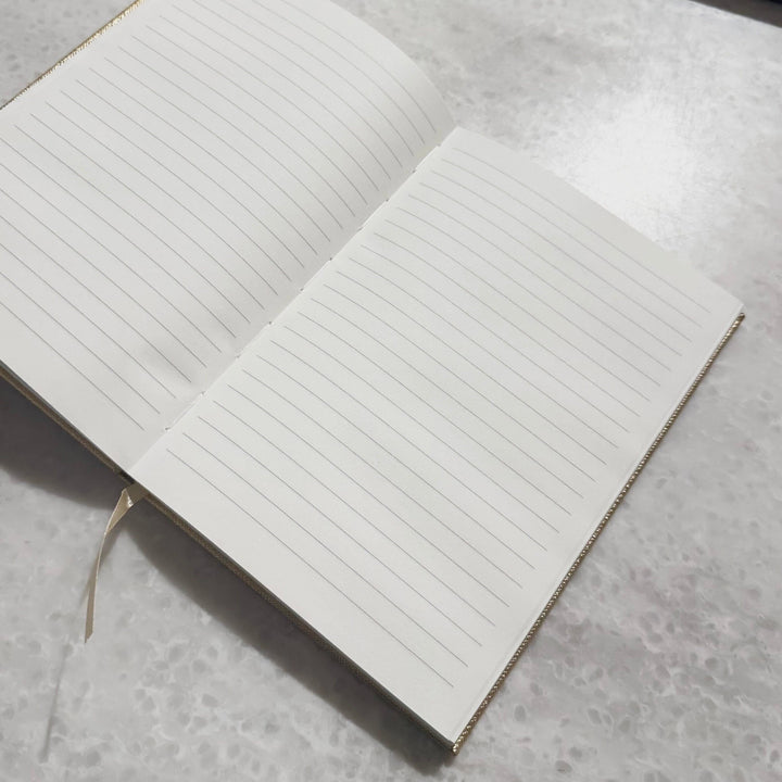 Gold 'Thoughts' Lined Notebook Accessories 