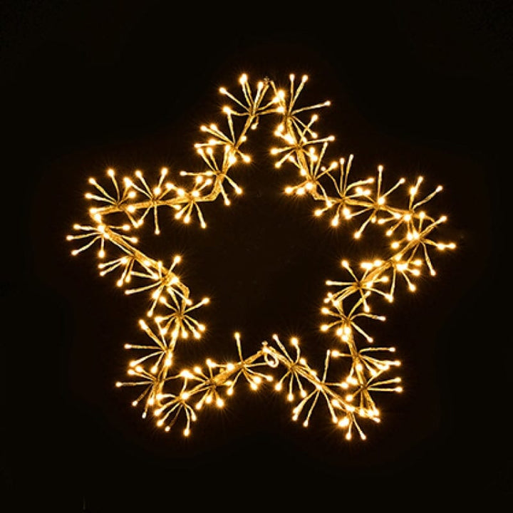 Gold Warm LED Light Up Decorative Star- 60cm Lighting 