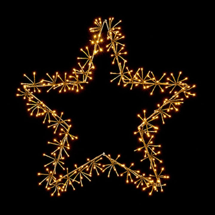 Gold Warm LED Light Up Decorative Star- 90cm Lighting 
