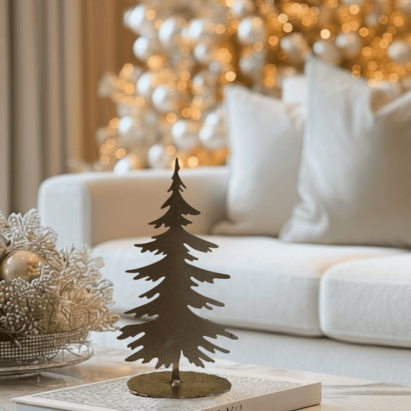 Golden Decorative Festive Tree Ornament Accessories 
