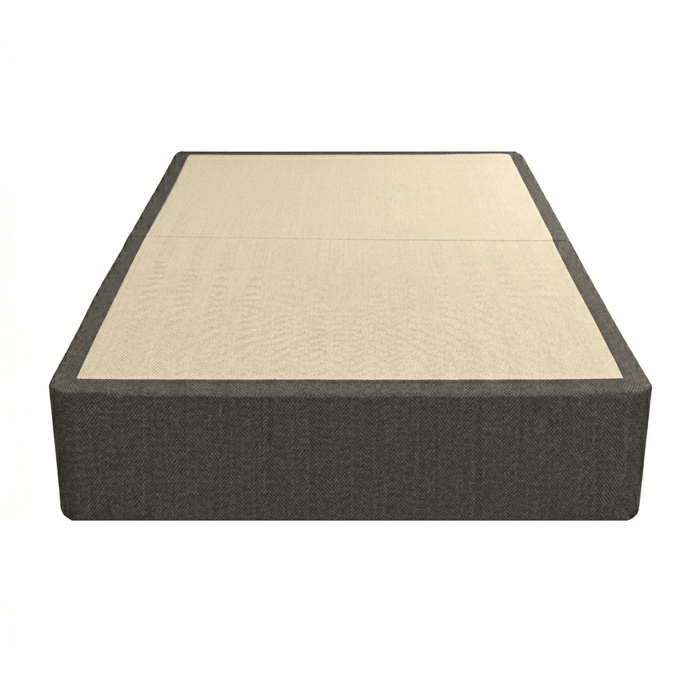 Graphite Woven Standard Divan Bed Base Beds and Headboards 