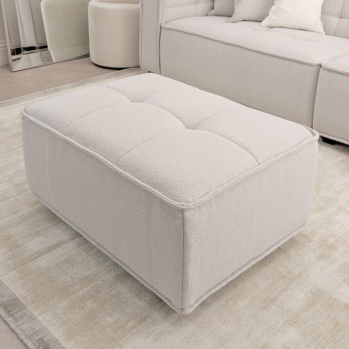 Hadlee Quilted Putty Boucle Sofa Range Sofa 